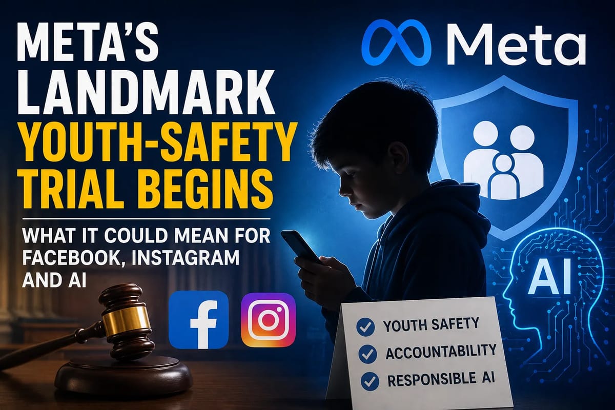 Meta’s Landmark Youth-Safety Trial Begins: What It Could Mean for Facebook, Instagram and AI