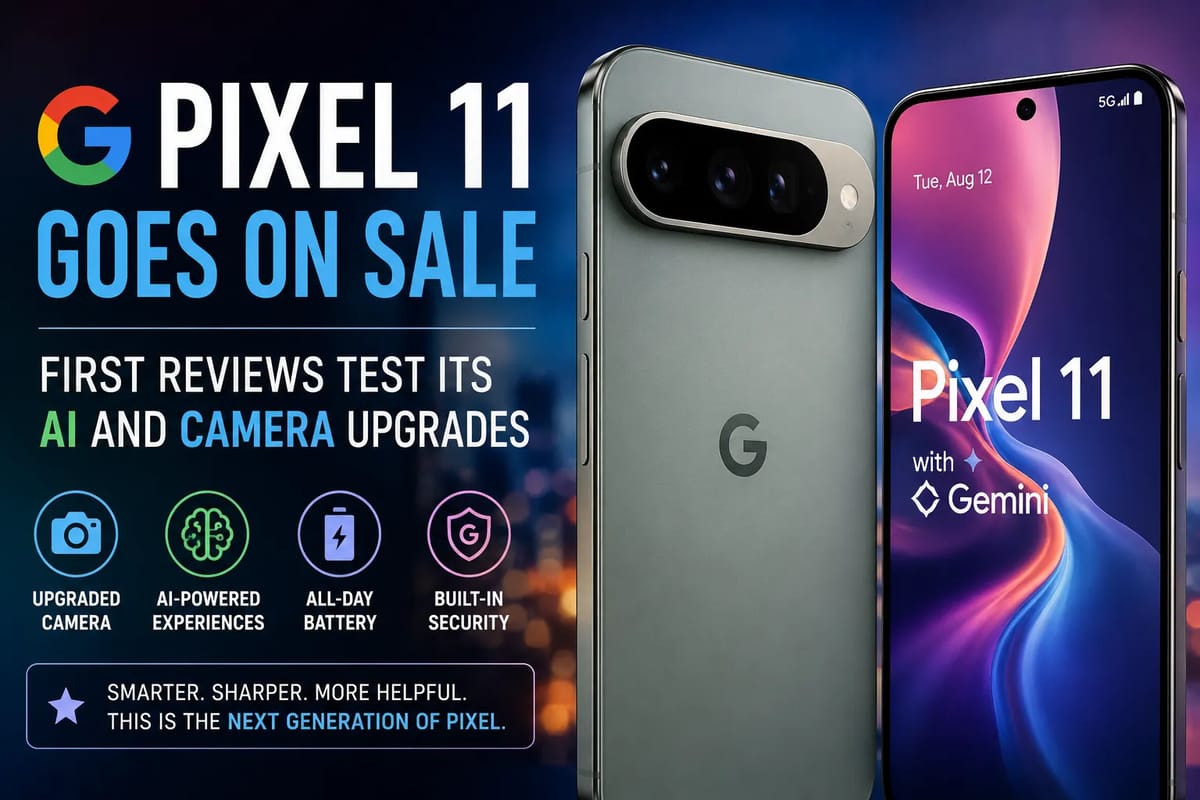 Google Pixel 11 Goes on Sale as First Reviews Test Its AI and Camera Upgrades
