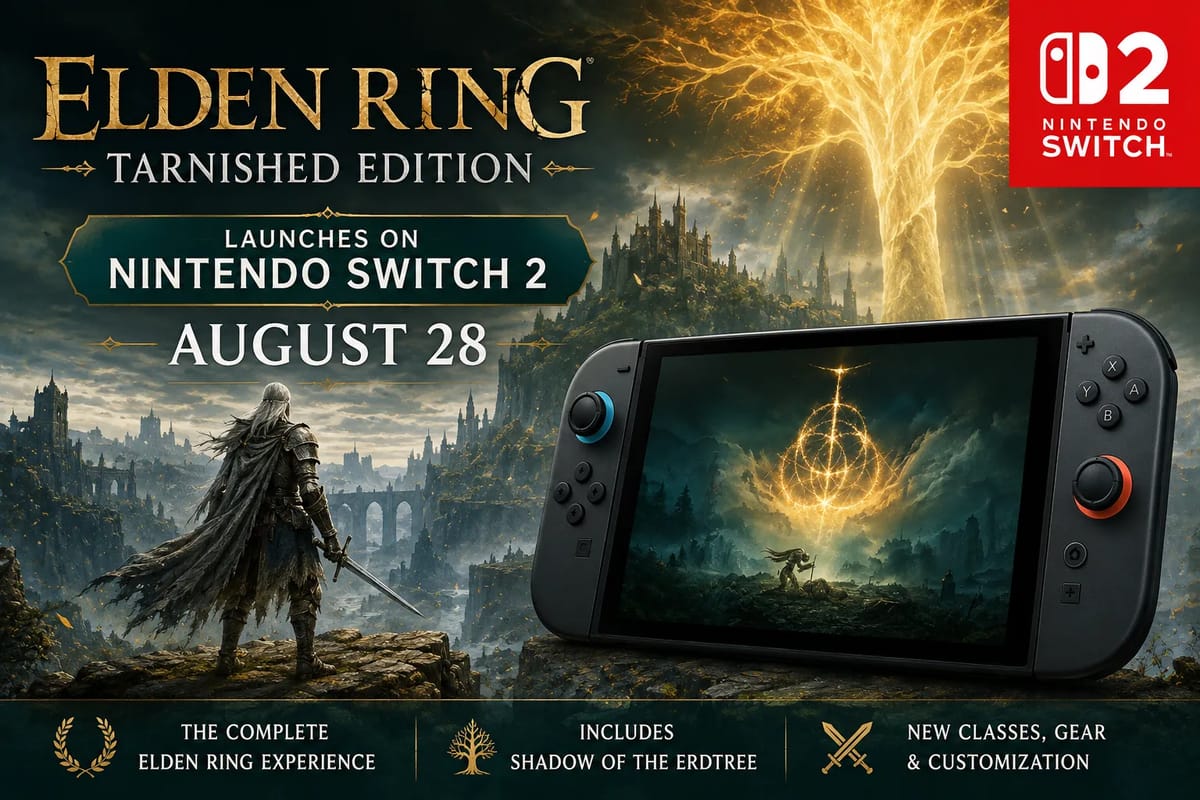Elden Ring Tarnished Edition Launches on Nintendo Switch 2 August 28