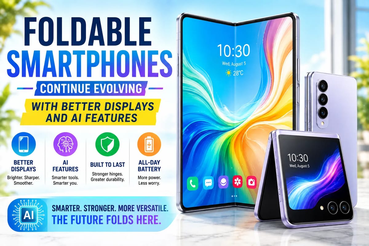 Foldable Smartphones Continue Evolving With Better Displays and AI Features