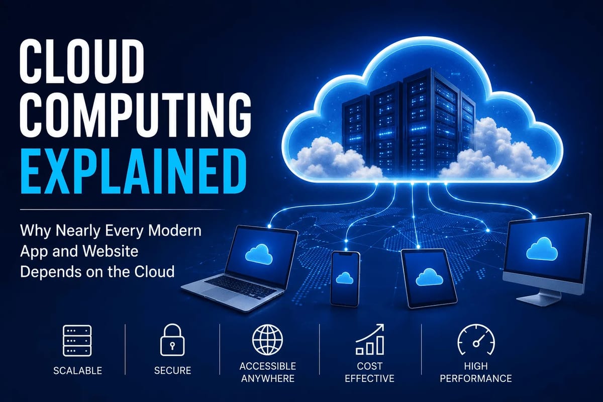 Cloud Computing Explained: Why Nearly Every Modern App and Website Depends on the Cloud