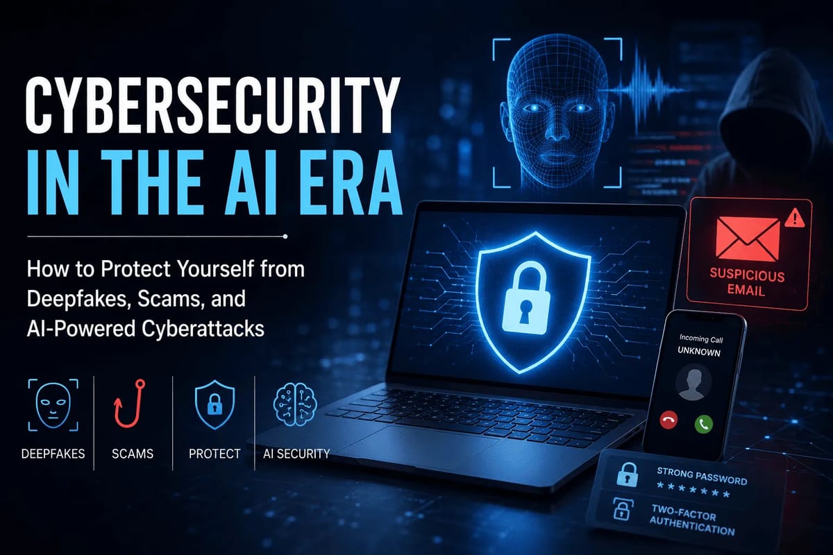 Cybersecurity in the AI Era: How to Protect Yourself from Deepfakes, Scams, and AI-Powered Cyberattacks