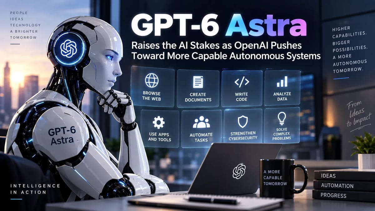 GPT-6 Astra Raises the AI Stakes as OpenAI Pushes Toward More Capable Autonomous Systems