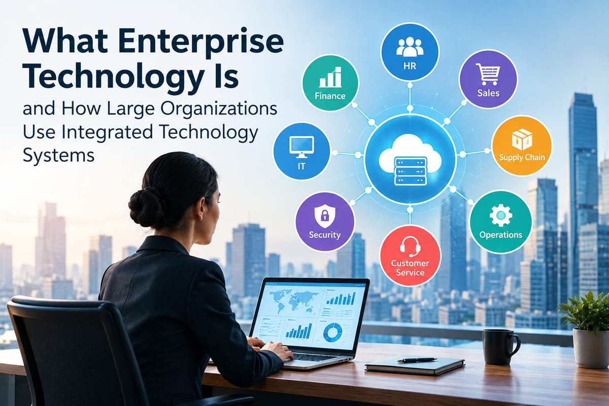 What Enterprise Technology Is and How Large Organizations Use Integrated Technology Systems