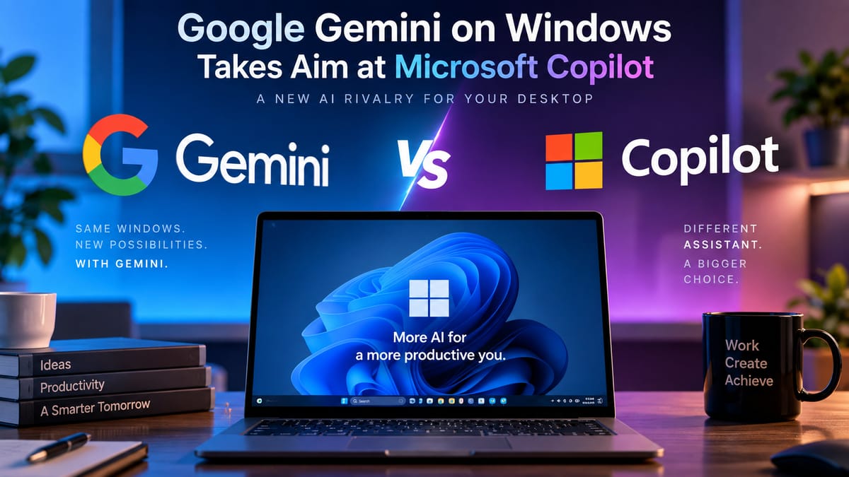 Google Gemini on Windows Takes Aim at Microsoft Copilot