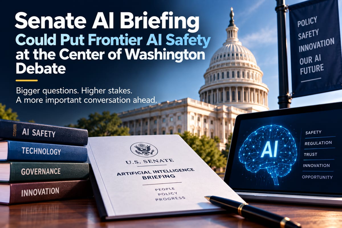 Senate AI Briefing Could Put Frontier AI Safety at the Center of Washington Debate