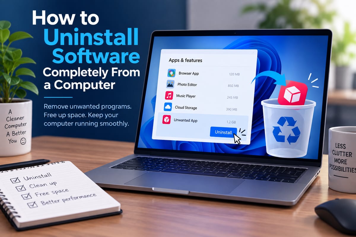 How to Uninstall Software Completely From a Computer