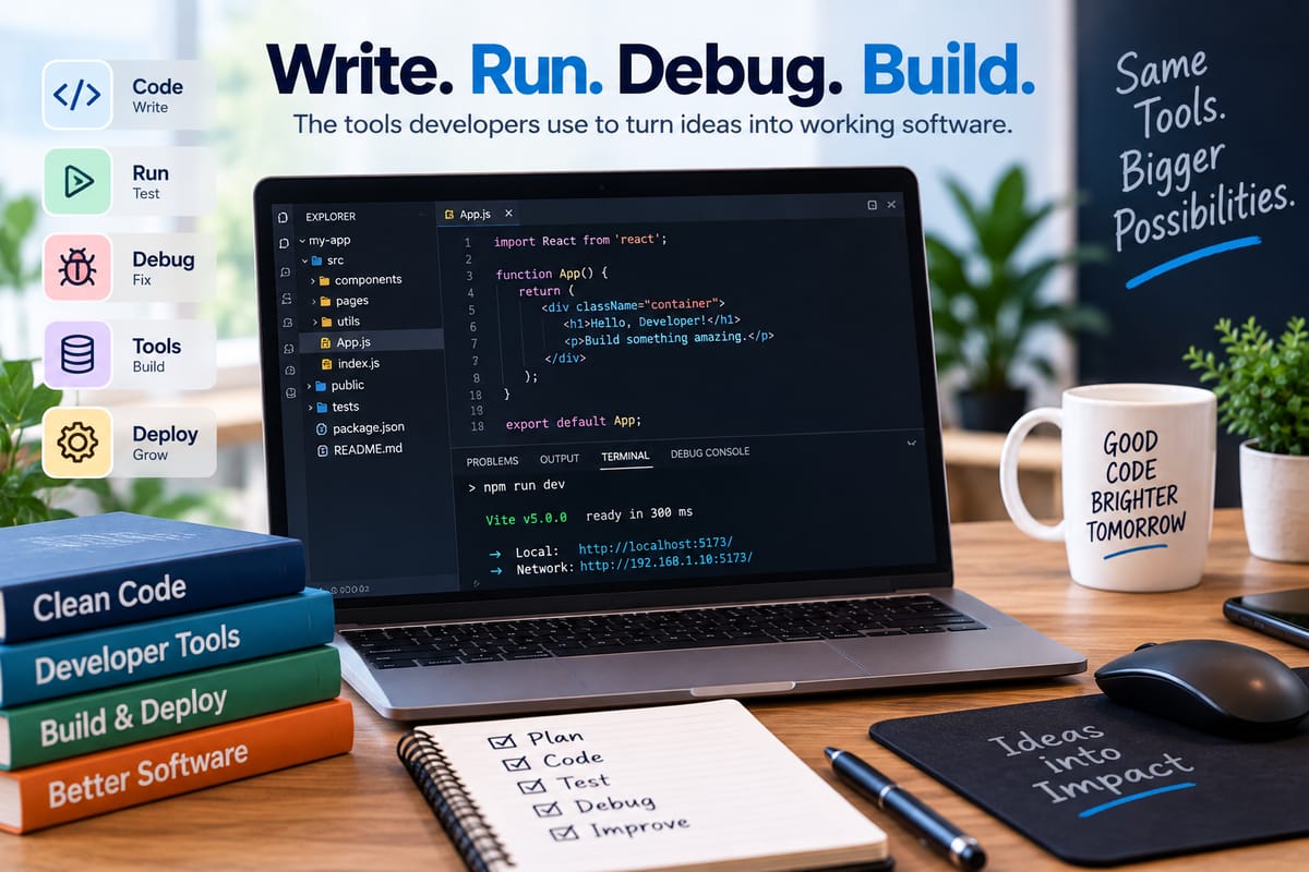 What a Development Environment Is and How Developers Use Tools to Write, Run and Debug Code