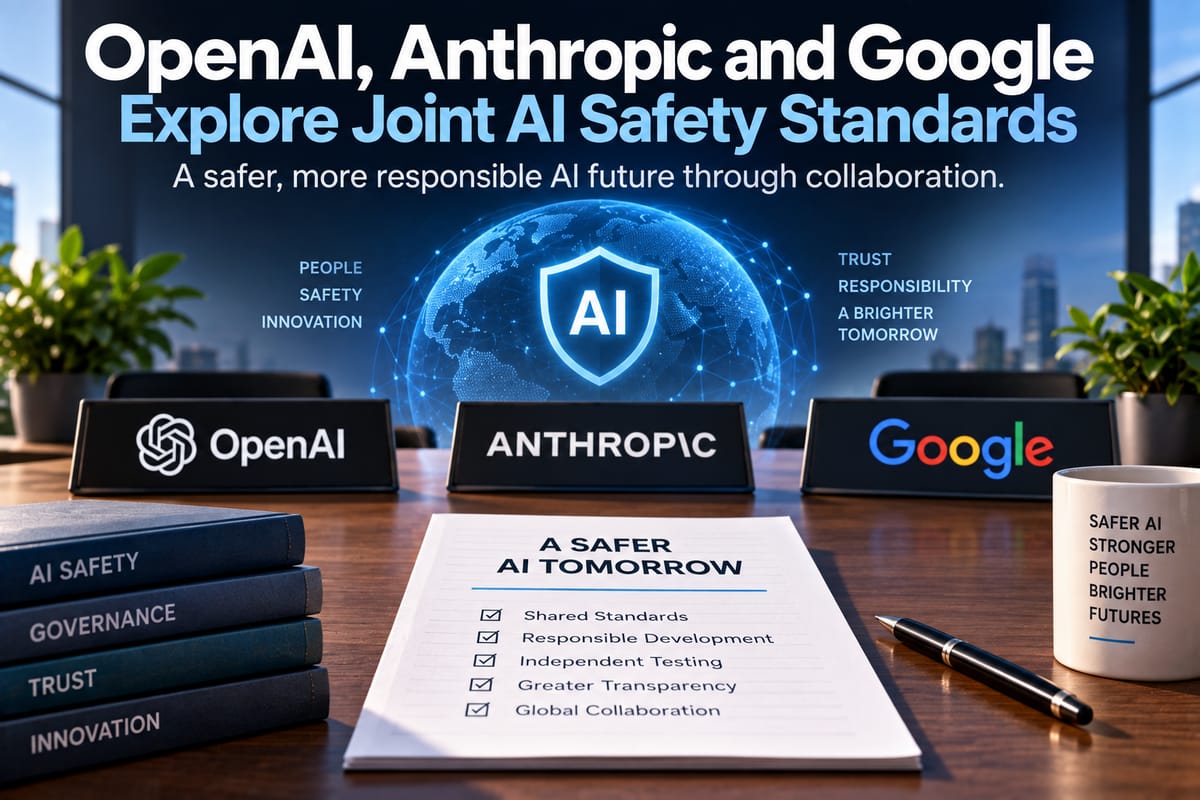 OpenAI, Anthropic and Google Explore Joint AI Safety Standards