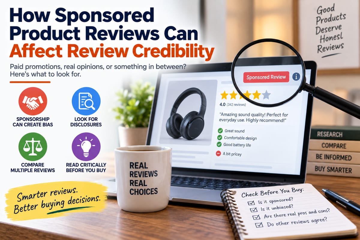 How Sponsored Product Reviews Can Affect Review Credibility
