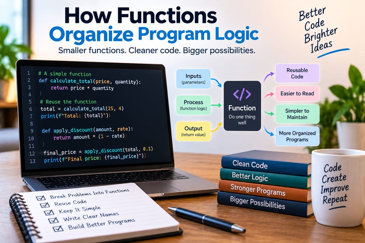 How Functions Organize Program Logic