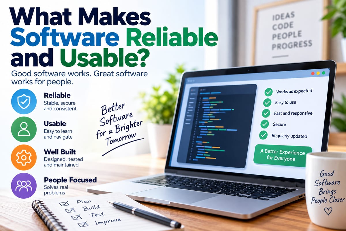What Makes Software Reliable and Usable?