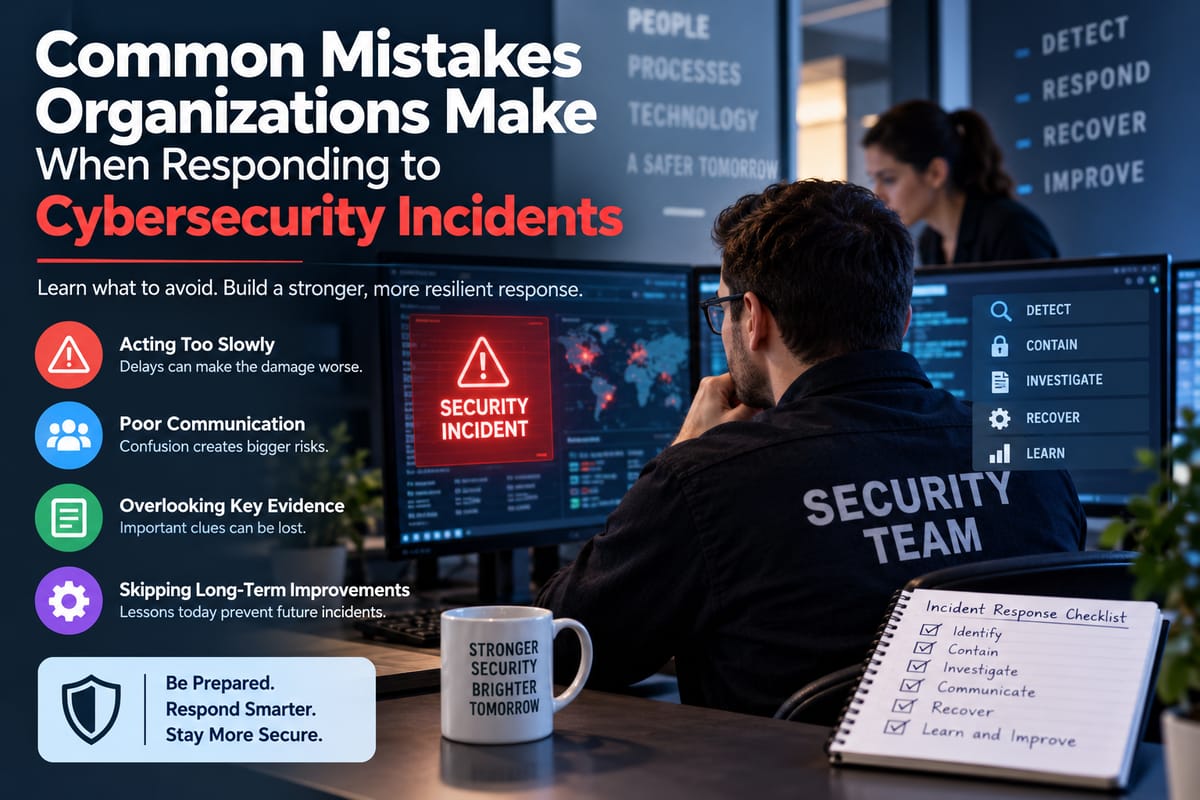 Common Mistakes Organizations Make When Responding to Cybersecurity Incidents