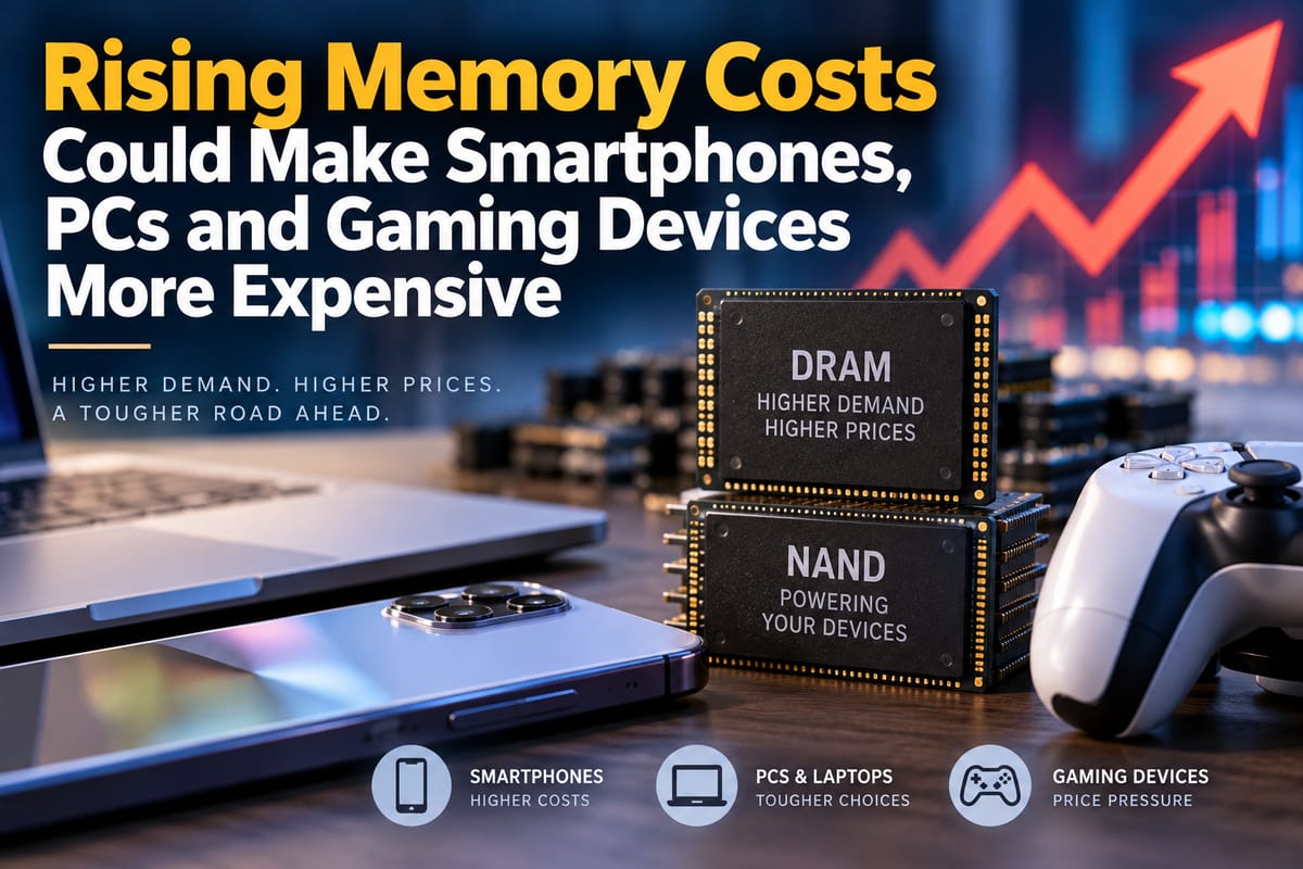 Rising Memory Costs Could Make Smartphones, PCs and Gaming Devices More Expensive