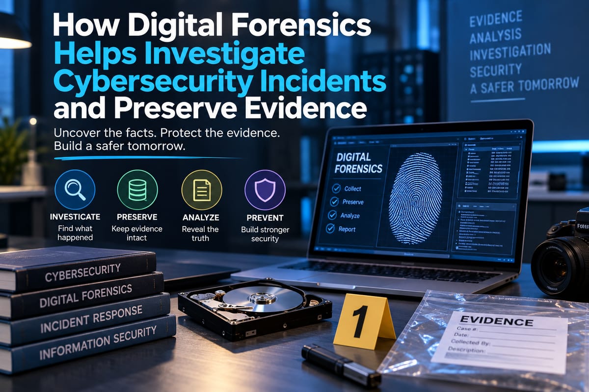 How Digital Forensics Helps Investigate Cybersecurity Incidents and Preserve Evidence