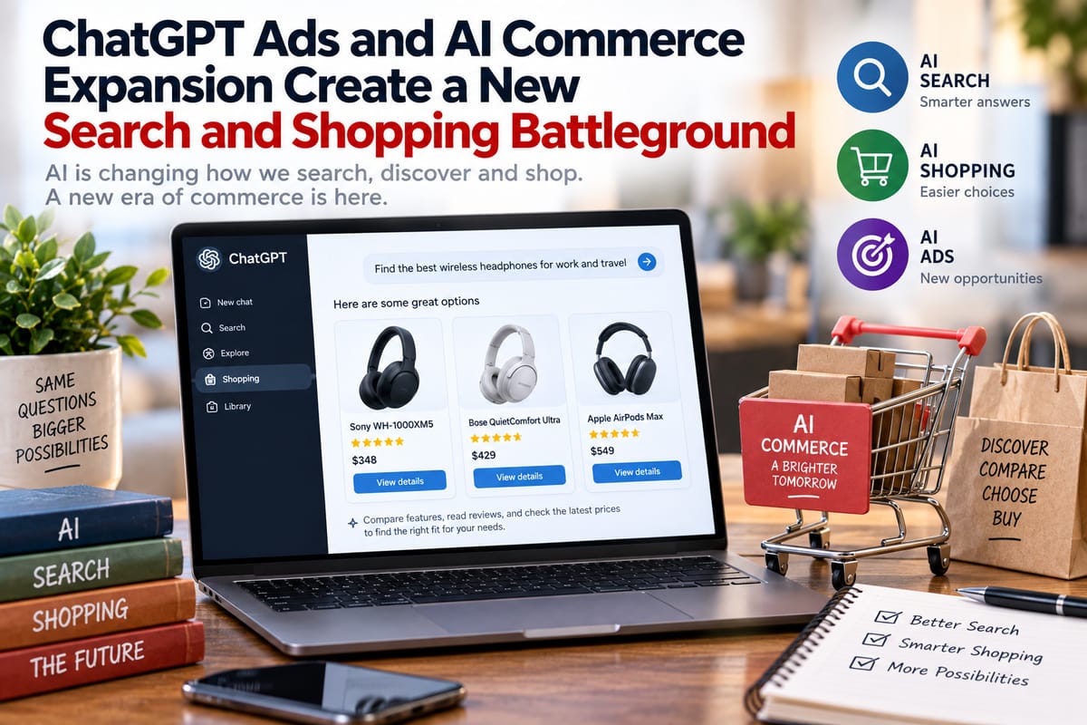 ChatGPT Ads and AI Commerce Expansion Create a New Search and Shopping Battleground