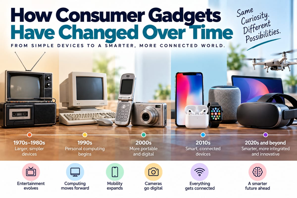 How Consumer Gadgets Have Changed Over Time