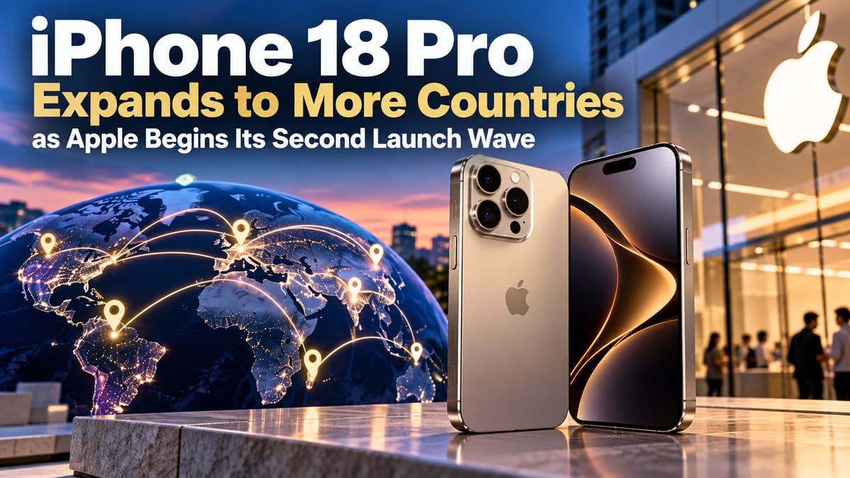 iPhone 18 Pro Expands to More Countries as Apple Begins Its Second Launch Wave