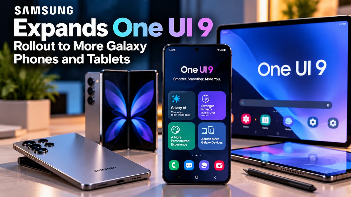 Samsung Expands One UI 9 Rollout to More Galaxy Phones and Tablets