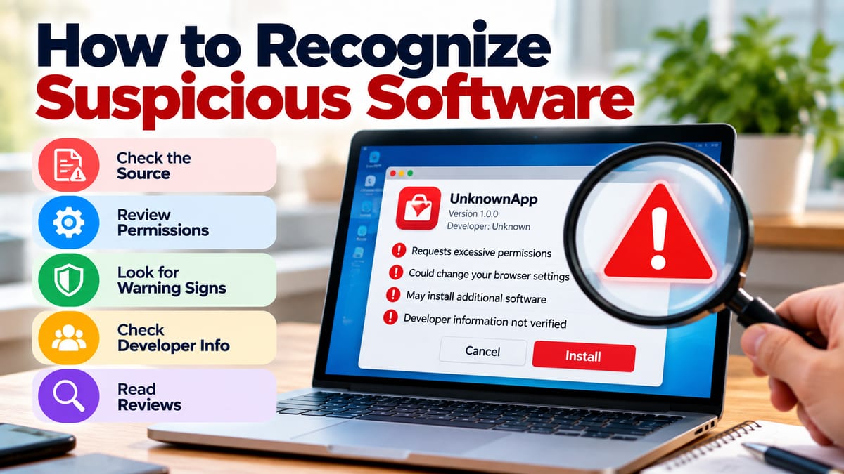 How to Recognize Suspicious Software