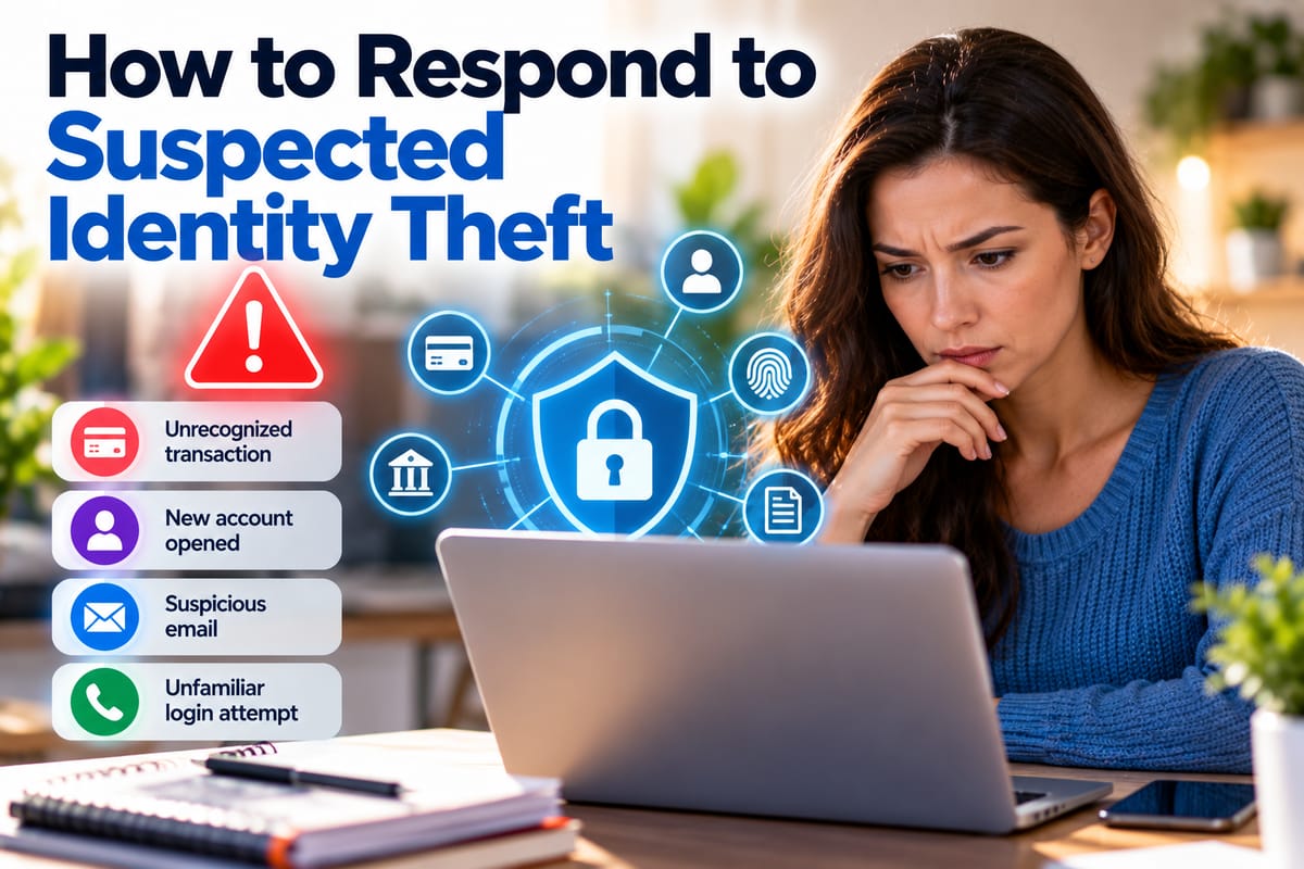 How to Respond to Suspected Identity Theft